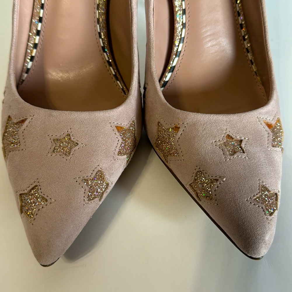 Betsey Johnson Pink Star Heels - Picture 10 of 13